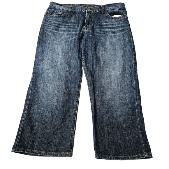 Lucky Brand Womens Dungarees Jeans Blue Size 33 Cotton Blend Classic Fit Stretch - Picture 1 of 11